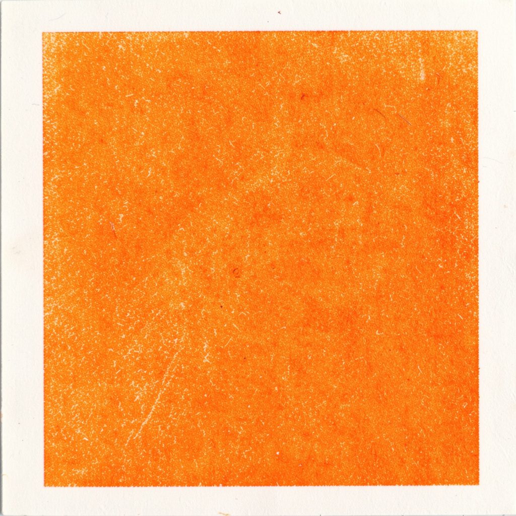 A two-ink risograph print in warm rust and charcoal on off-white, showing an exhibition wall with varied portrait works hung in a loose salon style.
